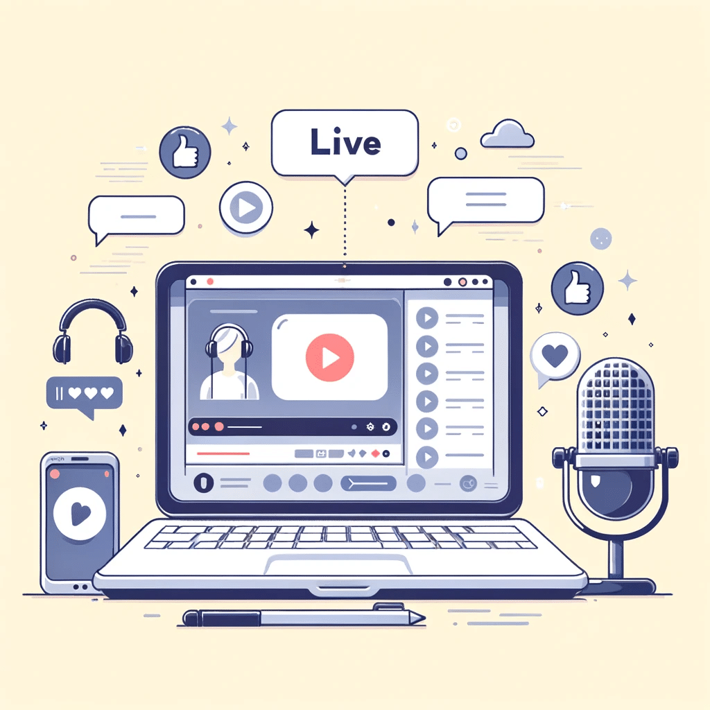 live streaming animated